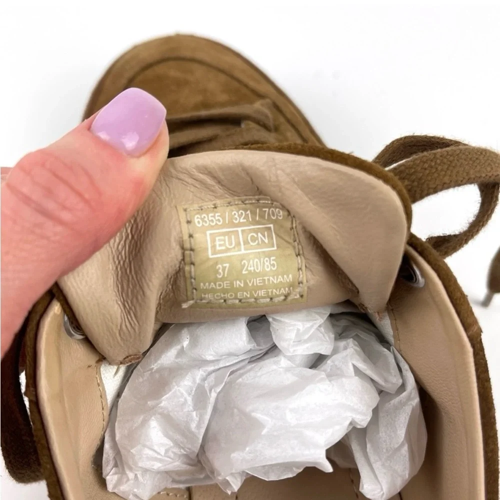 MASSIMO DUTTI Brown Suede Sneakers - Picture 6 of 8